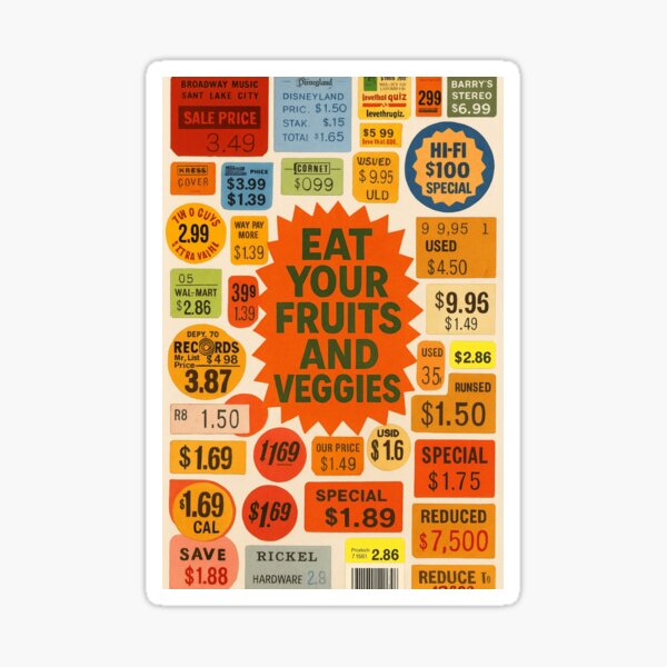 Item preview, Eat your fruits & veggies designed and sold by janeazinger.