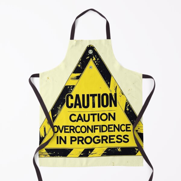 Item preview, Caution: Overconfidence in Progress designed and sold by ThirdShiftCraft.