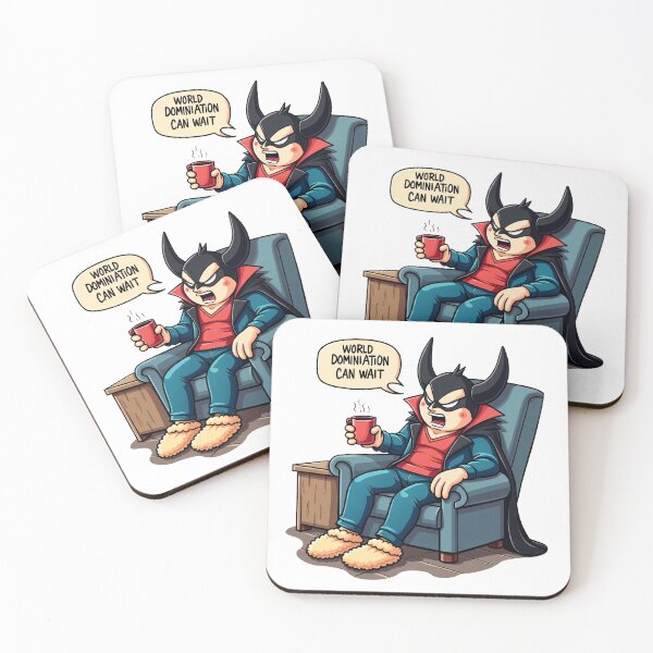 Item preview, Funny Supervillain World Domination Can Wait Coffee  designed and sold by zoughlal.