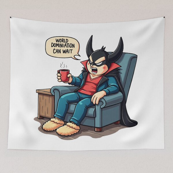 Item preview, Funny Supervillain World Domination Can Wait Coffee  designed and sold by zoughlal.