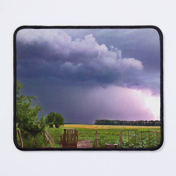 Item preview, Epic Thunderstorm Over Ukrainian Countryside – Dramatic Sky and Lightning Strike designed and sold by NatureChampion.