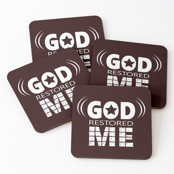 Item preview, God Restored Me | white design | bible verse | Jeremiah 30 17 Psalm 51 12 Isaiah 61 7  Job 42 10 1 Peter 5 10 designed and sold by ZechJohnRB.