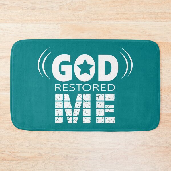 Item preview, God Restored Me | white design | bible verse | Jeremiah 30 17 Psalm 51 12 Isaiah 61 7  Job 42 10 1 Peter 5 10 designed and sold by ZechJohnRB.