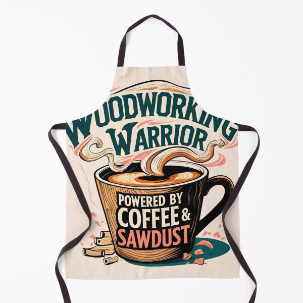 Item preview, Woodworking Warrior: Powered by Coffee & Sawdust designed and sold by ThirdShiftCraft.