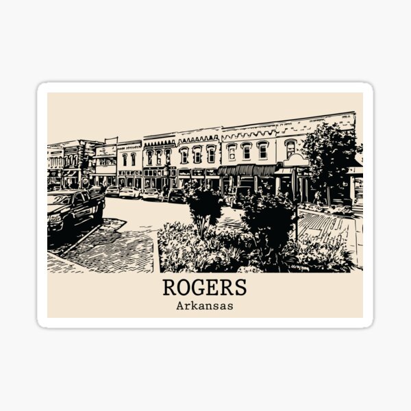 Vista previa del artículo con la obra «Rogers - Arkansas», diseñado y vendido por Lakeric.