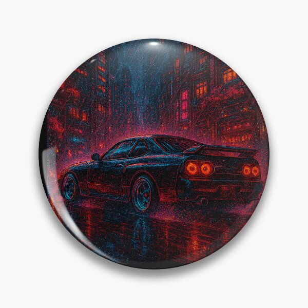 Artikelvorschau, Tokyo Drift 2088 – Neon Cyberpunk Street Racer in the Rain entworfen und verkauft von Domci.