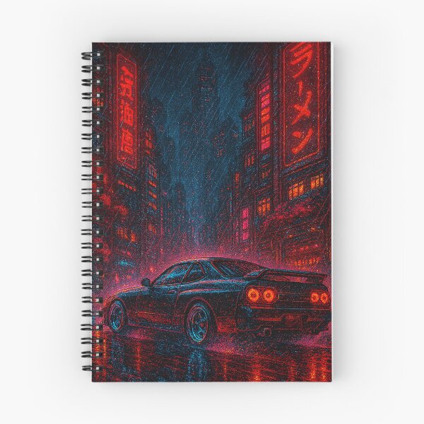 Item preview, Tokyo Drift 2088 – Neon Cyberpunk Street Racer in the Rain designed and sold by Domci.