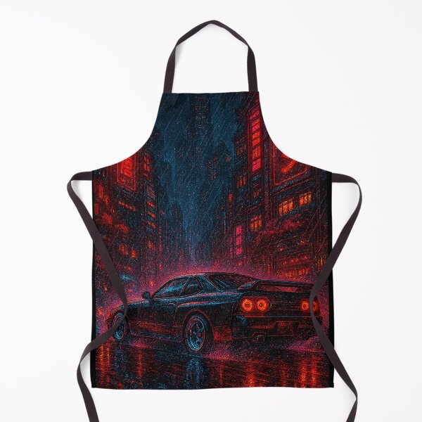 Item preview, Tokyo Drift 2088 – Neon Cyberpunk Street Racer in the Rain designed and sold by Domci.