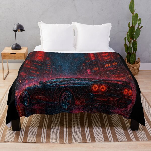 Item preview, Tokyo Drift 2088 – Neon Cyberpunk Street Racer in the Rain designed and sold by Domci.