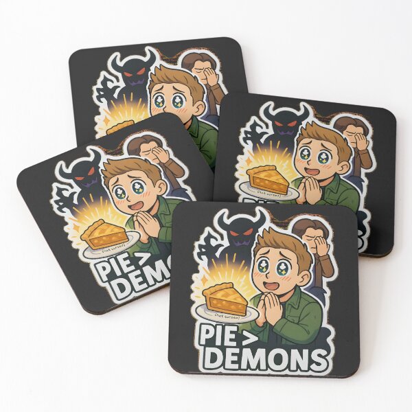 Item preview, Dean Winchester’s True Weakness – Pie > Demons Supernatural Sticker designed and sold by MAVNALE.