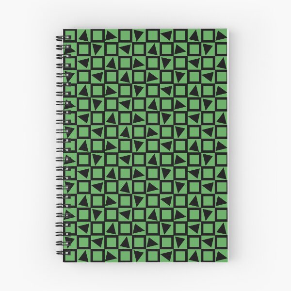 Aperçu de l'œuvre Triangles noirs dans une grille verte créée et vendue par ImpalaMoon.