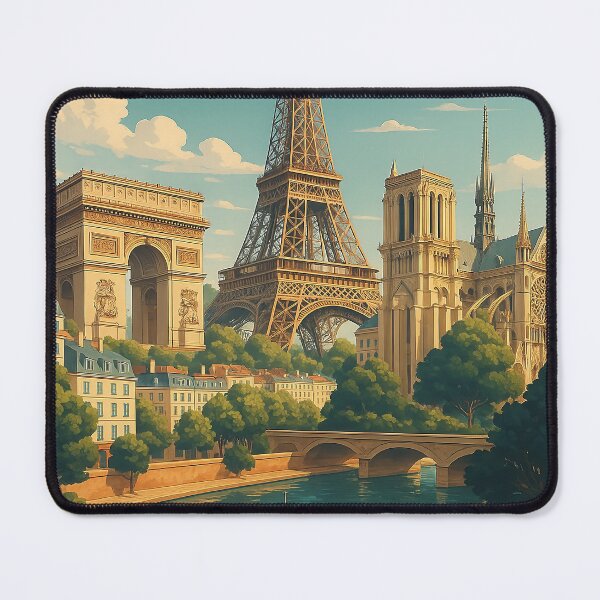 Item preview, Greetings from PARIS FRANCE - Modern Colorful City View designed and sold by Earth Celebration Designs.