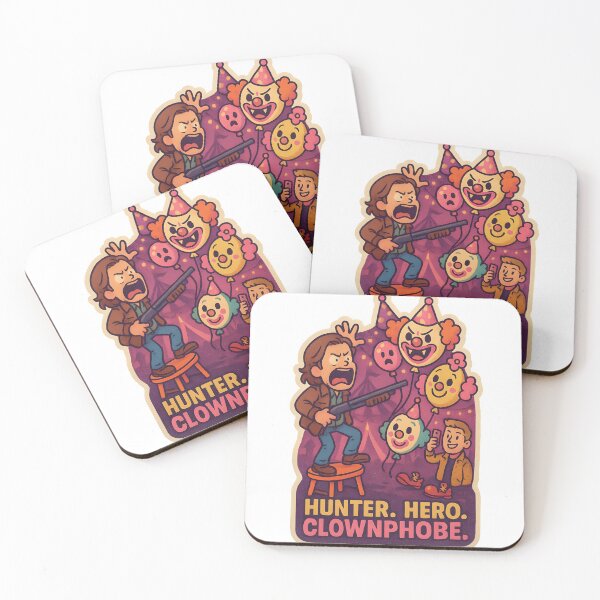 Item preview, Hunter. Hero. Clownphobe. – Sam Winchester vs. Balloons Sticker designed and sold by MAVNALE.
