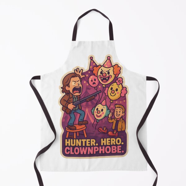 Item preview, Hunter. Hero. Clownphobe. – Sam Winchester vs. Balloons Sticker designed and sold by MAVNALE.