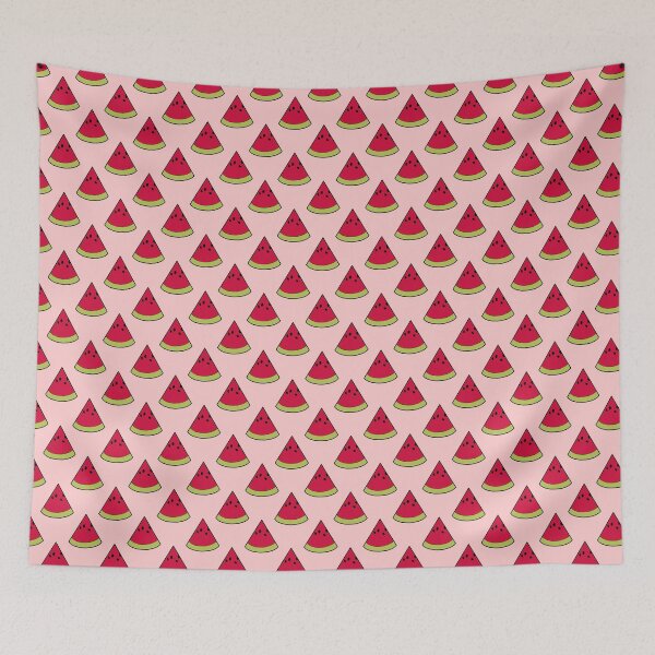 Item preview, watermelon cut red summer tropical fruit hand drawn natural pattern designed and sold by khulisara246.