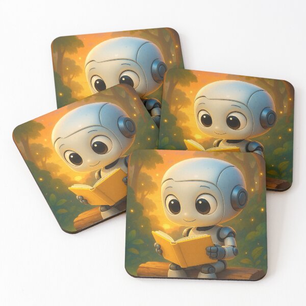 Item preview, Curious Robot Reading in a Peaceful Forest designed and sold by Sadia  Jannat.