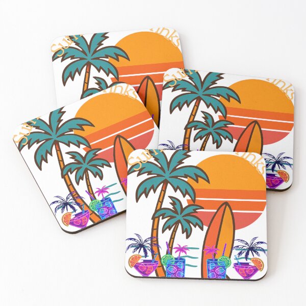 Item preview, Summer Sun Drinks – Neon Tropical Vibes designed and sold by Azazel77.