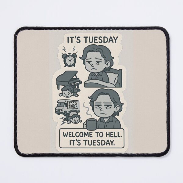 Item preview, Welcome to Hell. It’s Tuesday. – Sam Winchester Time Loop Sticker designed and sold by MAVNALE.