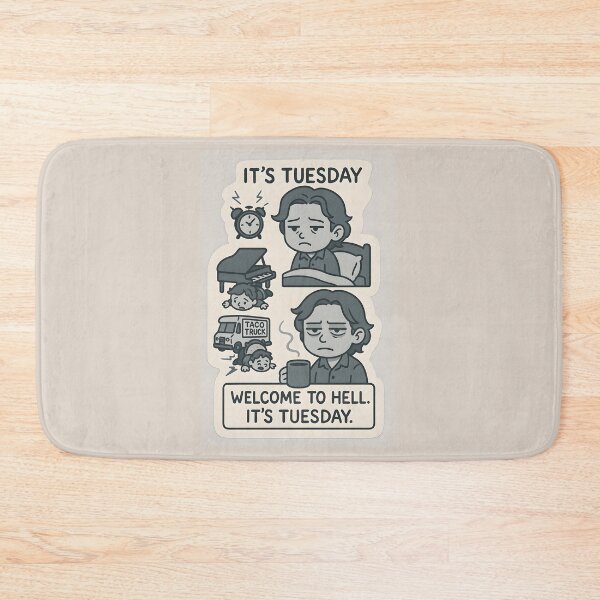Item preview, Welcome to Hell. It’s Tuesday. – Sam Winchester Time Loop Sticker designed and sold by MAVNALE.