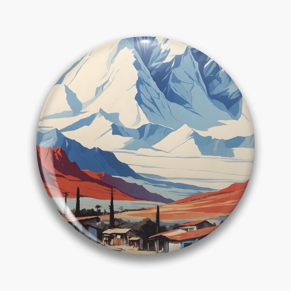 Item preview, San Bernardo Chile Retro Vintage Poster Tourism  designed and sold by TravelersGems.