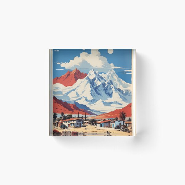 Item preview, San Bernardo Chile Retro Vintage Poster Tourism  designed and sold by TravelersGems.