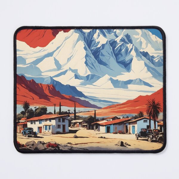 Item preview, Cartel retro vintage de turismo de San Bernardo, Chile designed and sold by TravelersGems.