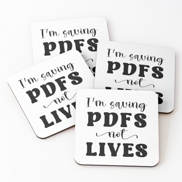 Item preview, I'm saving PDFs not lives designed and sold by doodle189.
