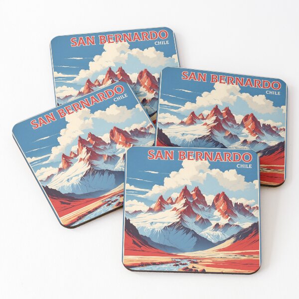 Item preview, San Bernardo Chile Retro Vintage Poster Tourism 2 designed and sold by TravelersGems.