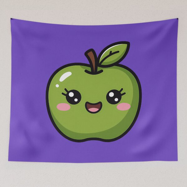 Item preview, Kawaii Green Apple designed and sold by Lisetta Collection.