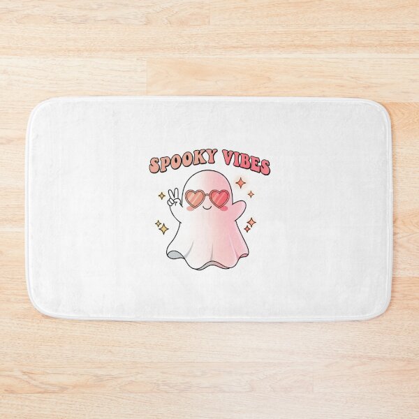 Item preview, Spooky Vibes Ghost with Sunglasses – Cute Retro Groovy Halloween T‑Shirt & Sticker Design designed and sold by Roshanay fatima.