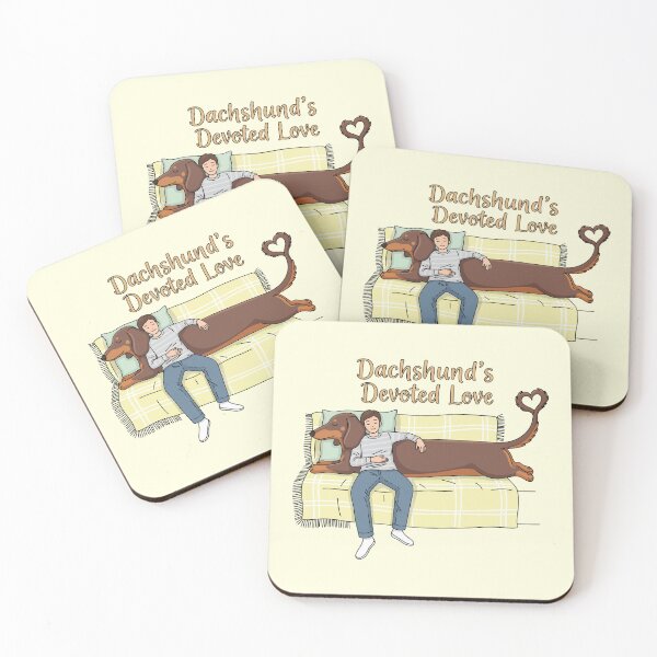 Item preview, Dachshund’s Devoted Love designed and sold by Amir Faysal.