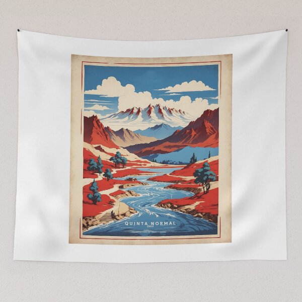 Item preview, Quinta Normal Chile Retro Vintage Poster Tourism 2 designed and sold by TravelersGems.