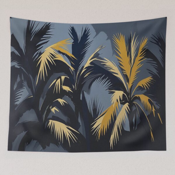 Item preview, Lifestyle Hub: Mustard Yellow Palm Leaf Tropical Wall Art designed and sold by M&M Lifestyle Hub.