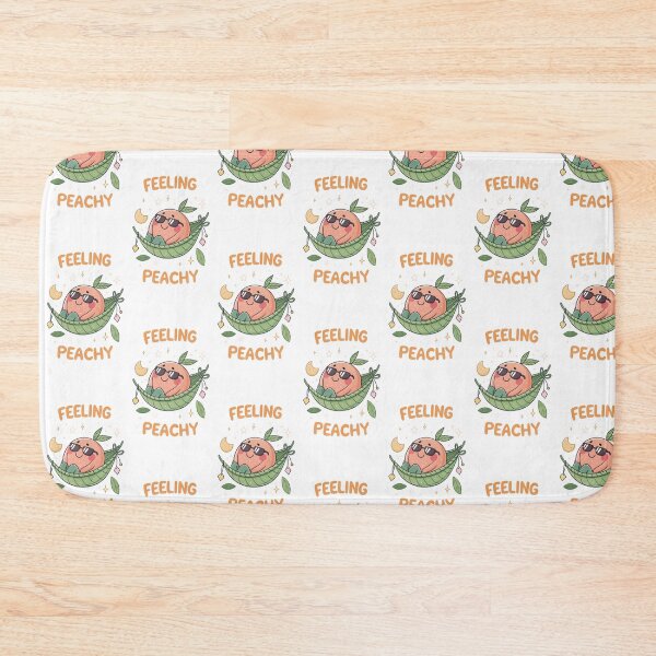 Item preview, Feeling Peachy Funny Fruit Pun - Relaxed Peach Art designed and sold by MagicalThreads.