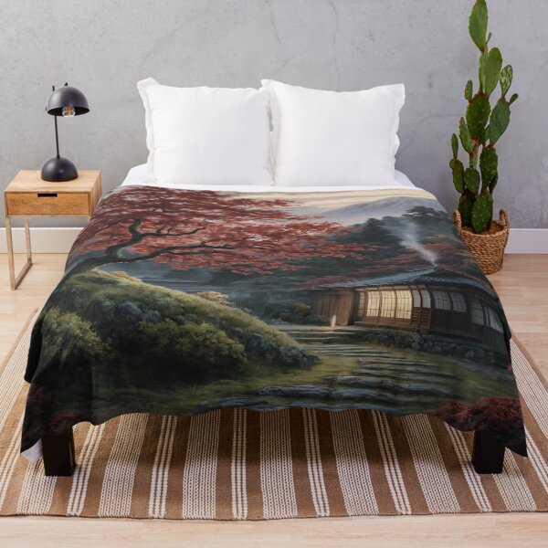 Item preview, Traditional Japanese ancestral village in the forest painting designed and sold by jbfart.