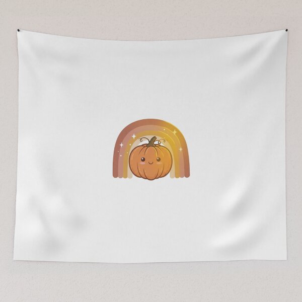 Item preview, Retro Pumpkin Rainbow – Pastel Groovy Halloween T‑Shirt & Sticker Design designed and sold by Roshanay fatima.