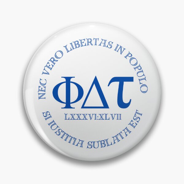 Item preview, FΔΤ Anti-Fascist Fraternity Emblem – Subtle Greek Resistance Design | Phi Delta Tau Seal Badge for Democracy & Justice designed and sold by MWTS.