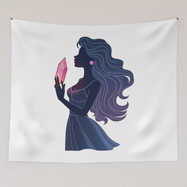 Aperçu de l'œuvre Silhouette de cristal minimaliste Princesse Grenat FFIX créée et vendue par zoughlal.