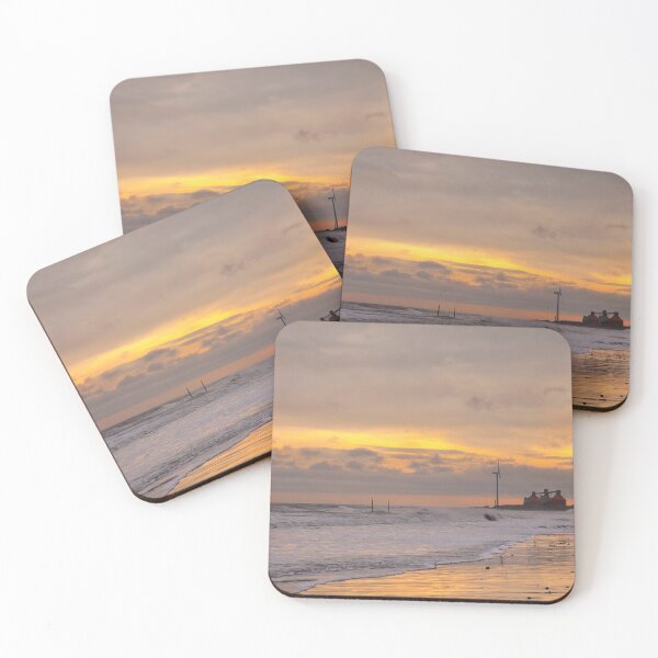 Item preview, Golden Sunrise over a Northumbrian Beach designed and sold by Violaman.
