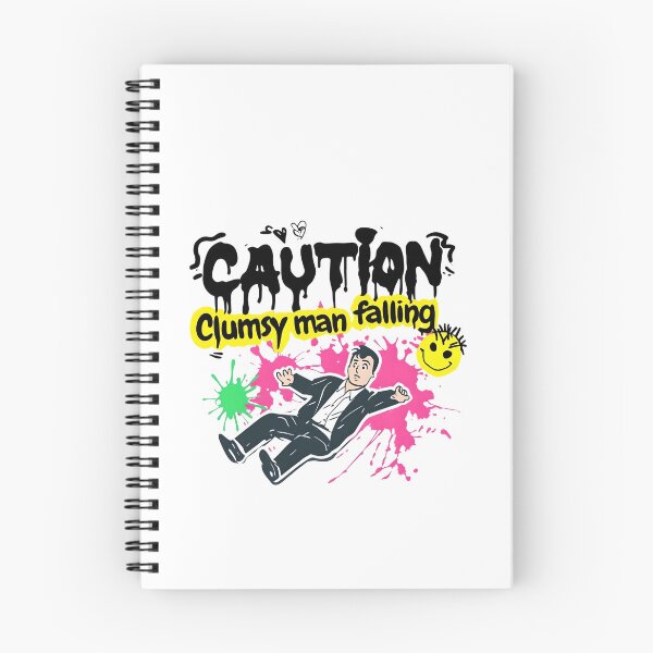 Item preview, Caution: Clumsy Man Falling – Funny Graffiti-Inspired Design designed and sold by WHDProduction45.