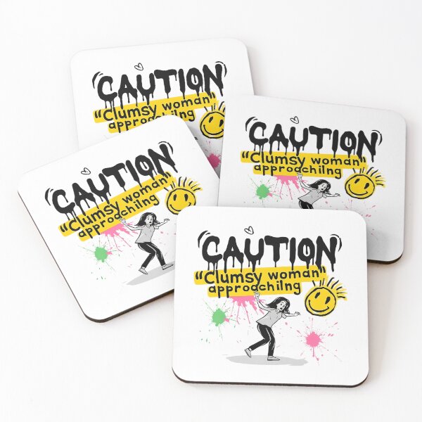 Item preview, Caution: Clumsy Woman Falling – Funny Graffiti-Inspired Design designed and sold by WHDProduction45.