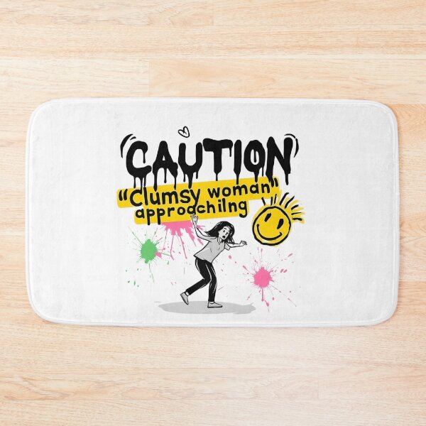 Item preview, Caution: Clumsy Woman Falling – Funny Graffiti-Inspired Design designed and sold by WHDProduction45.