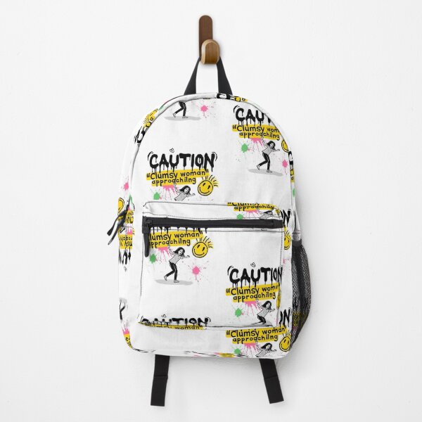 Item preview, Caution: Clumsy Woman Falling – Funny Graffiti-Inspired Design designed and sold by WHDProduction45.