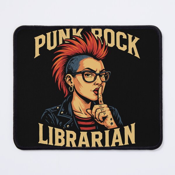 Item preview, Punk Rock Librarian Punks with a Library Card designed and sold by JeaniesShop.