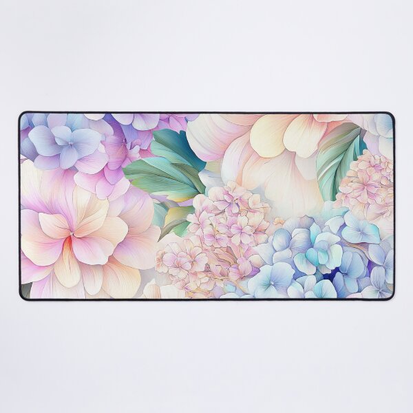 Item preview, Pretty Gossamer Pastel Hydrangea Flowers designed and sold by WatercolorLane.