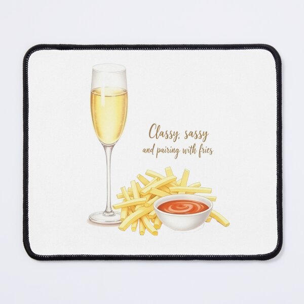 Item preview, Champagne & Fries | Classy Sassy Wine Pairing designed and sold by weebeearts.