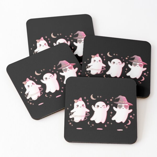 Item preview, Dancing Ghost Trio – Cute Spooky Halloween T-Shirt & Sticker Art Print designed and sold by Roshanay fatima.