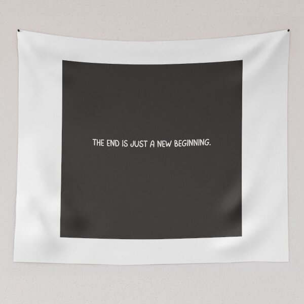 Item preview, New beginnings from endings – minimalist healing quote for gentle strength designed and sold by KWkindwaves.