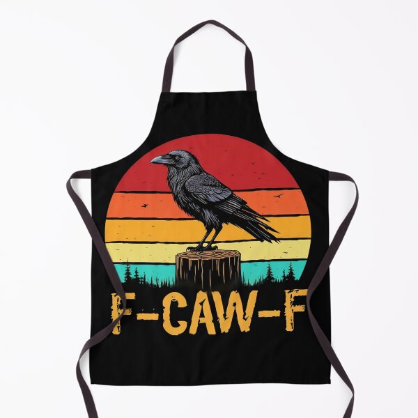 Item preview, black crow, f-caw-f funny black bird designed and sold by studiopekepeke.