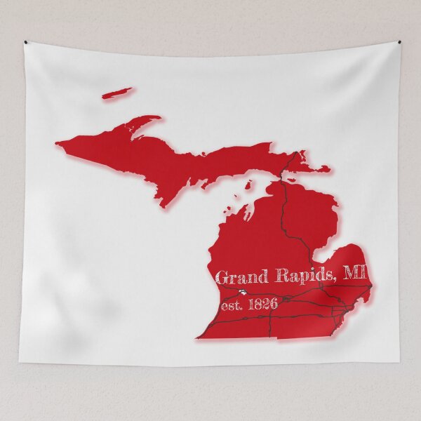 Item preview, Grand Rapids, MI [Red] designed and sold by PhilbonianDezin.